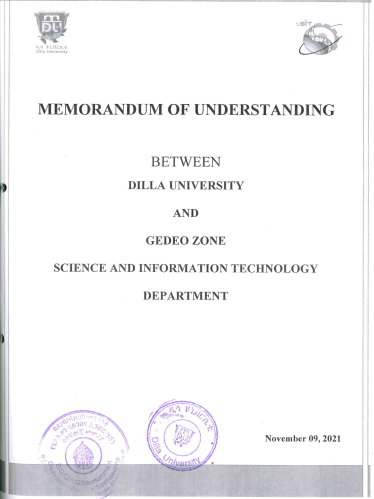 DILLA UNIVERSITY AND GEDEO ZONE SCIENCE AND INFORMATION