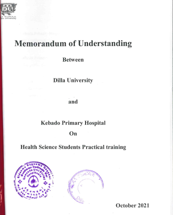 DILLA UNIVERSITY AND KEBADO HOSPITAL